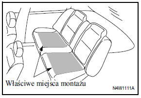 Mocowanie fotelika dziecięcego z dolnymi zaczepami