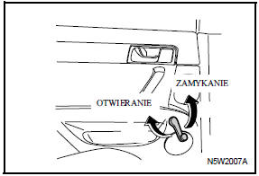 Rêcznie otwierane szyby boczne