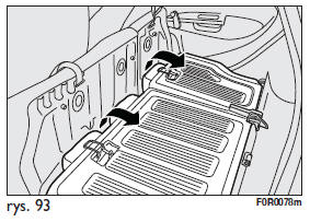 Ponowne ustawianie do pozycji siedzenia tylnego rys. 93