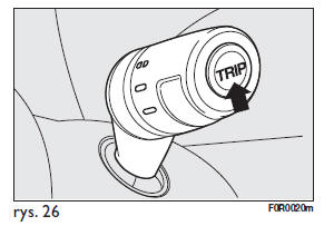 PRZYCISK STERUJĄCY FUNKCJI TRIP rys. 26