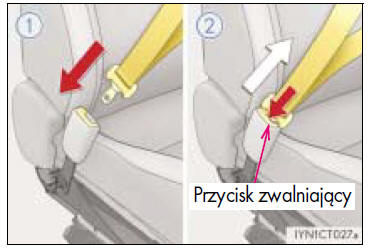 Zapinanie i odpinanie pasa bezpieczeństwa