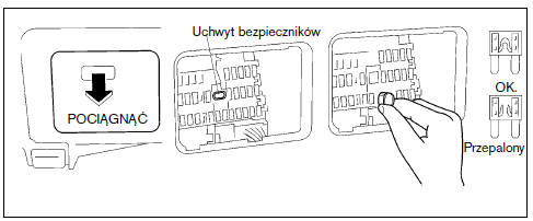 Nissan Almera Tino: Bezpieczniki - Czynności Wykonywane Samodzielnie